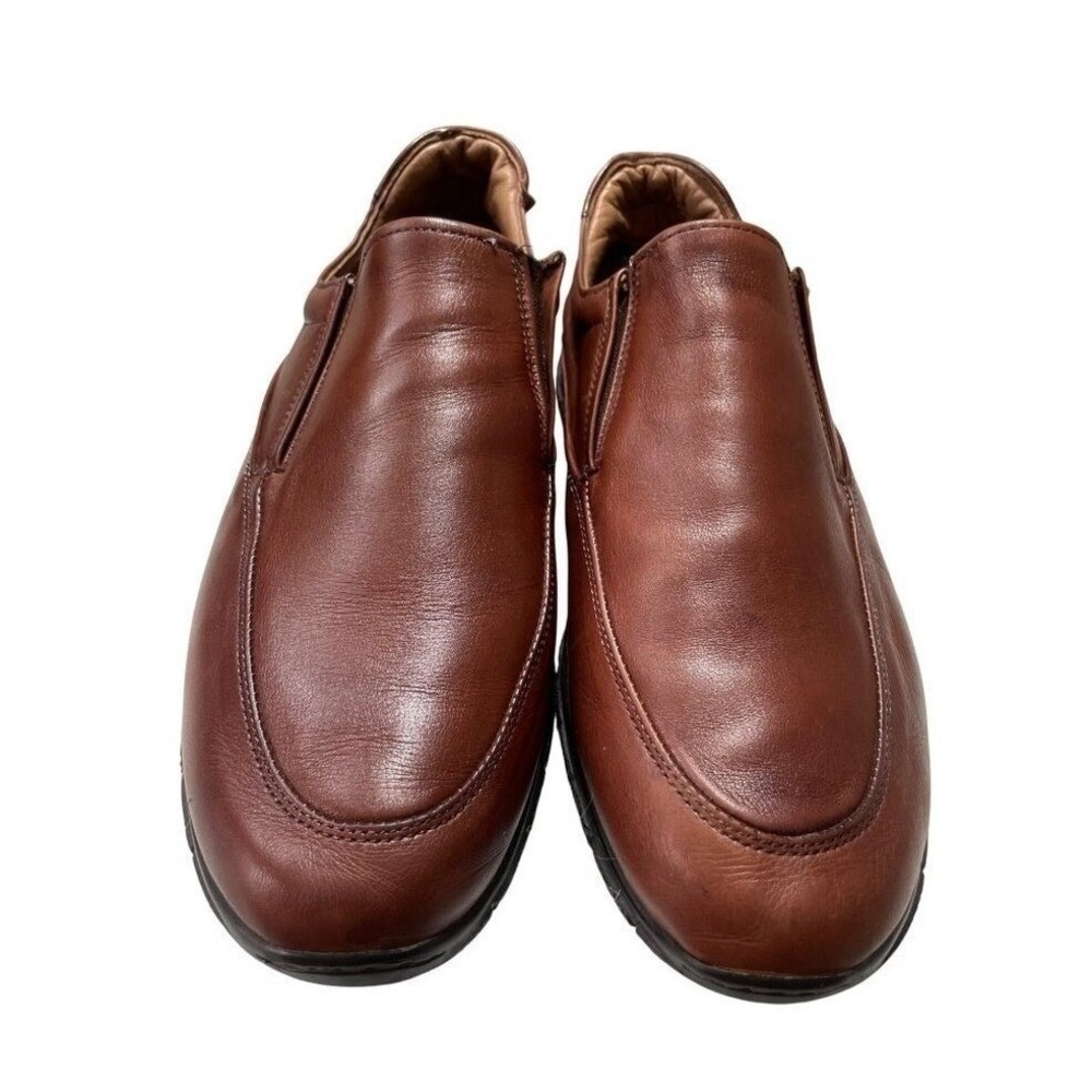 Allen Edmonds Weekender Mens 11 D Brown Leather Slip On Moc Toe Loafers 4310